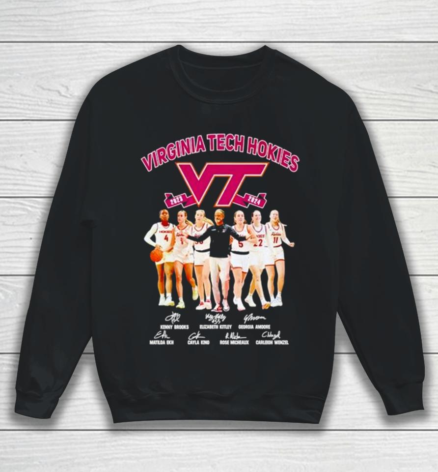 Virginia Tech Hokies Women’s Basketball 2023 2024 Signatures Sweatshirt