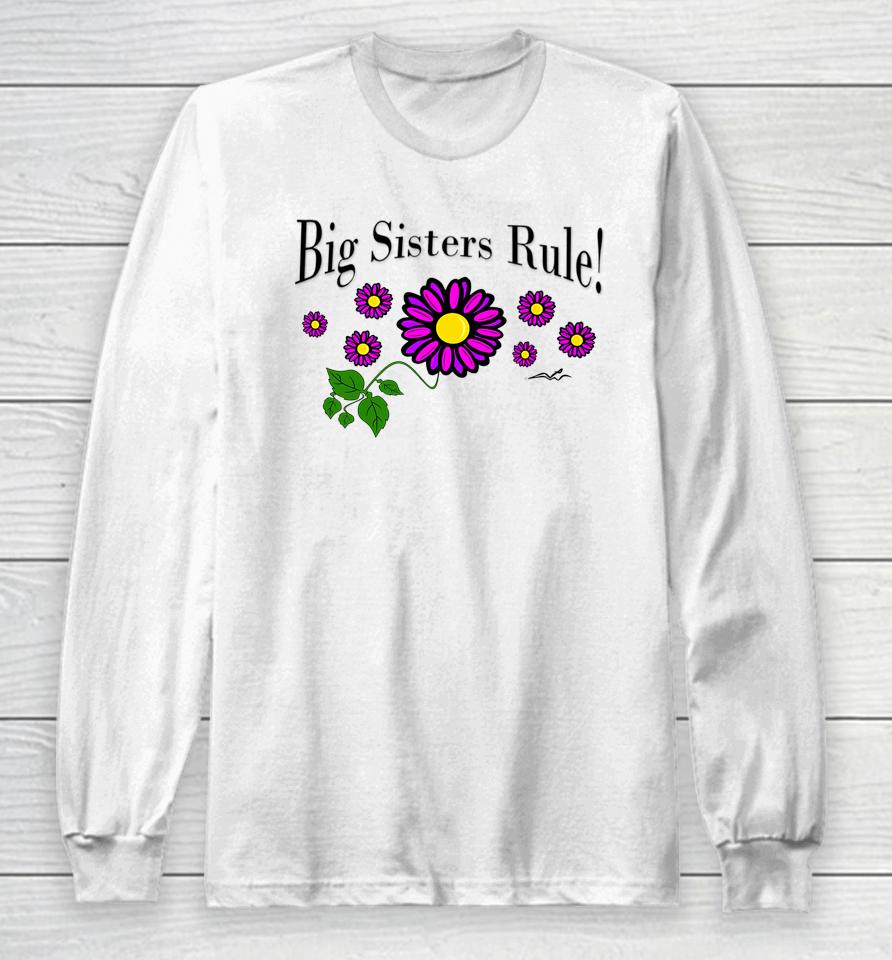 Virginia Wright Big Sisters Rule Long Sleeve T-Shirt