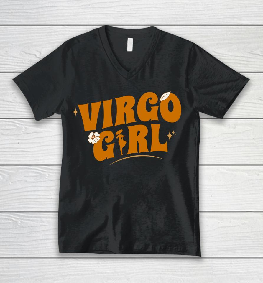 Virgo Girl - Astrological - Zodiac Sign Virgo Unisex V-Neck T-Shirt