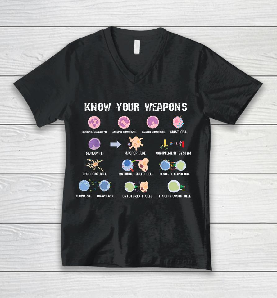 Virus Gene Enzyme Biology Microbiology Unisex V-Neck T-Shirt