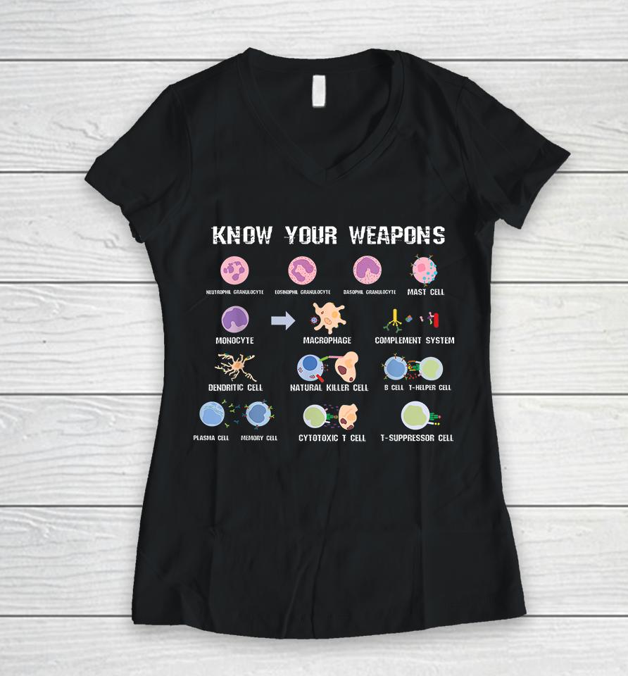 Virus Gene Enzyme Biology Microbiology Women V-Neck T-Shirt