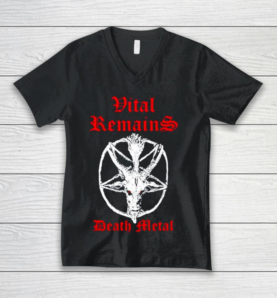 Vital Remains Death Metal Unisex V-Neck T-Shirt