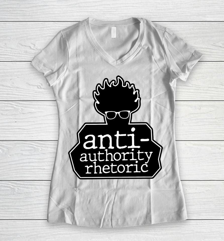 Viva Frei Merch Anti-Authority Rhetoric Women V-Neck T-Shirt