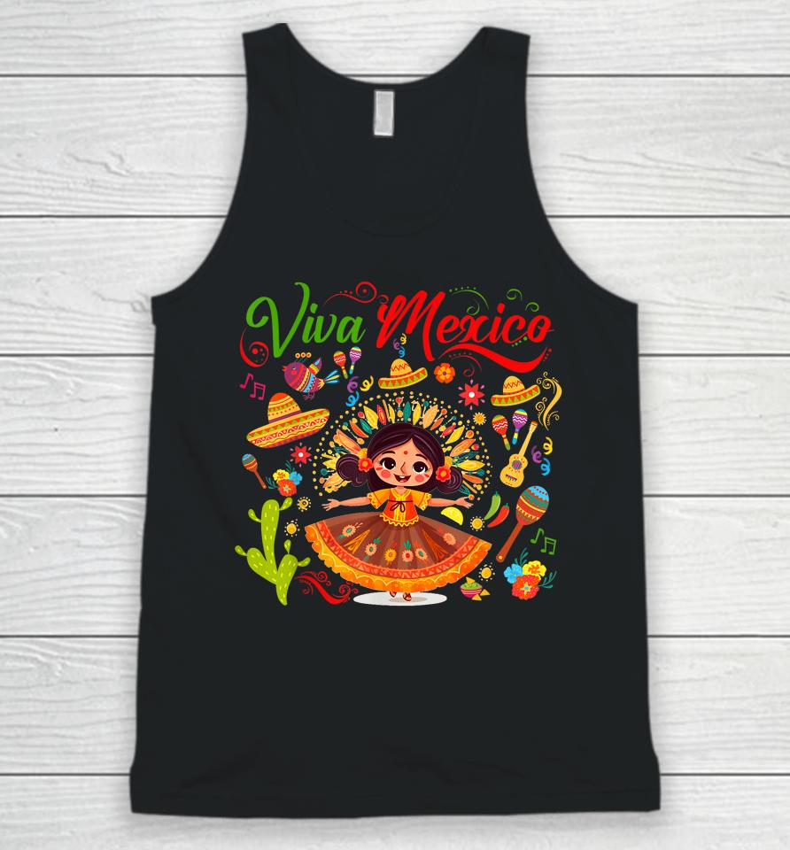 Viva Mexico Mexican Independence Day - I Love Mexico Unisex Tank Top