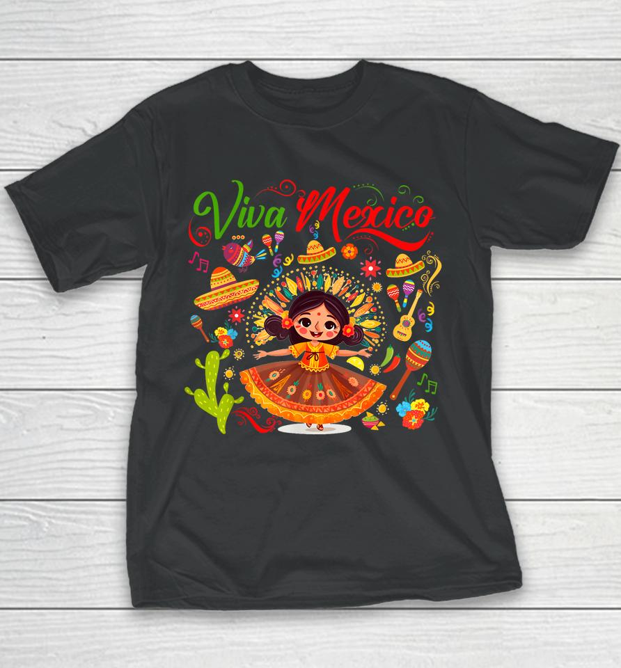 Viva Mexico Mexican Independence Day - I Love Mexico Youth T-Shirt