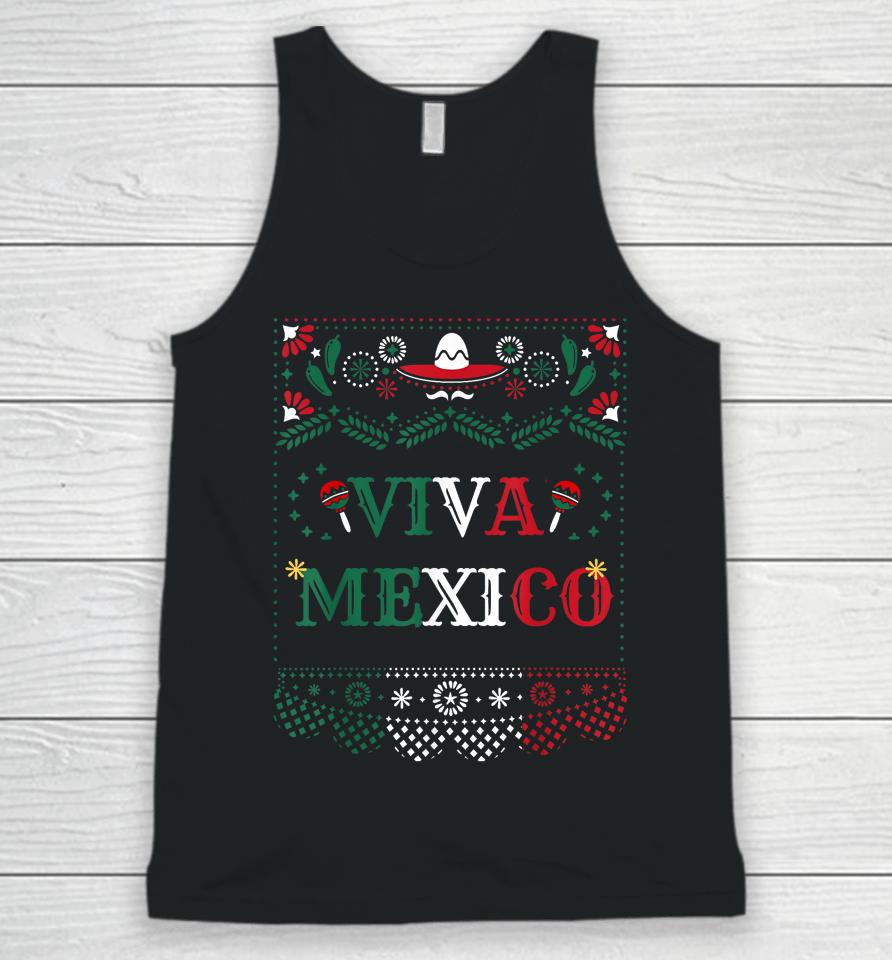 Viva Mexico Mexican Independence Day Unisex Tank Top