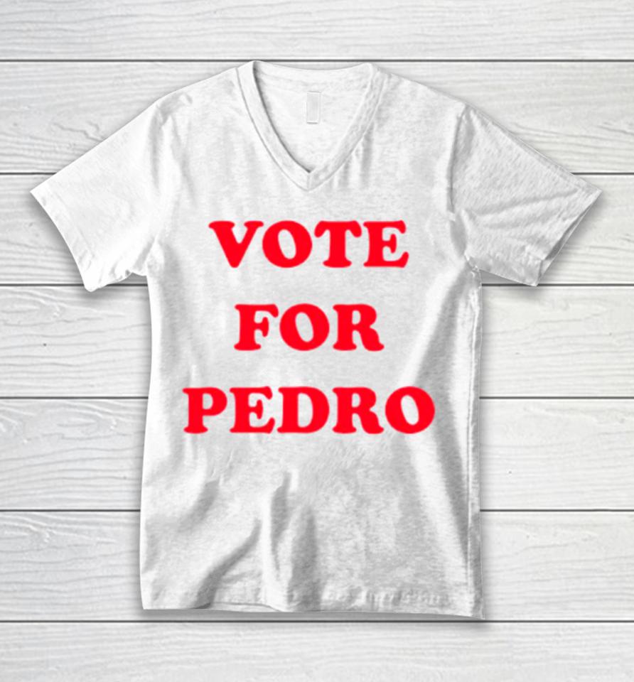Vote For Pedro Classic Unisex V-Neck T-Shirt