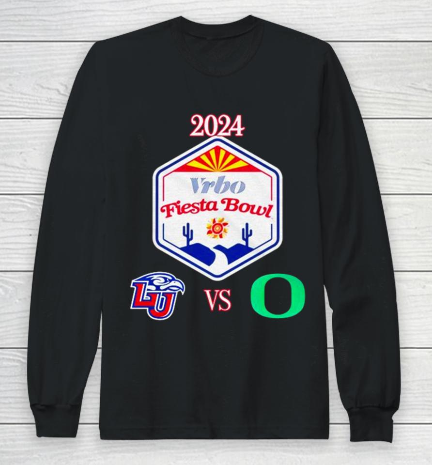 Vrbo Fiesta Bowl 2024 Liberty Vs Oregon State Farm Stadium Glendale Az Cfb Bowl Game Long Sleeve T-Shirt