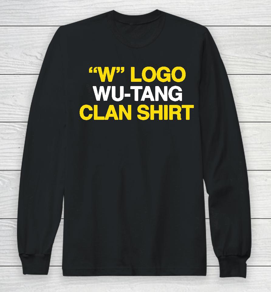 W Logo Wu Tang Clan Long Sleeve T-Shirt
