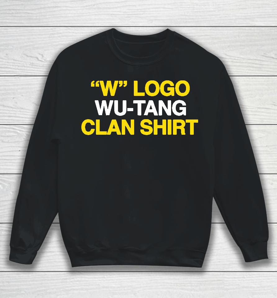 W Logo Wu Tang Clan Sweatshirt