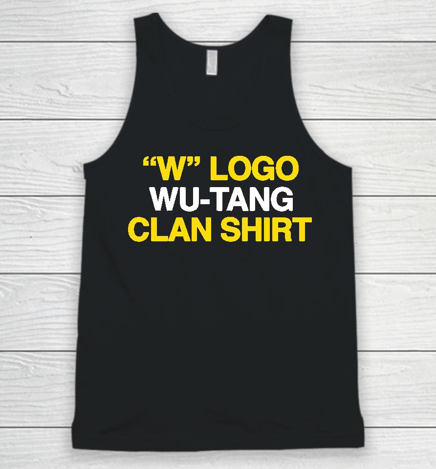 W Logo Wu Tang Clan Unisex Tank Top