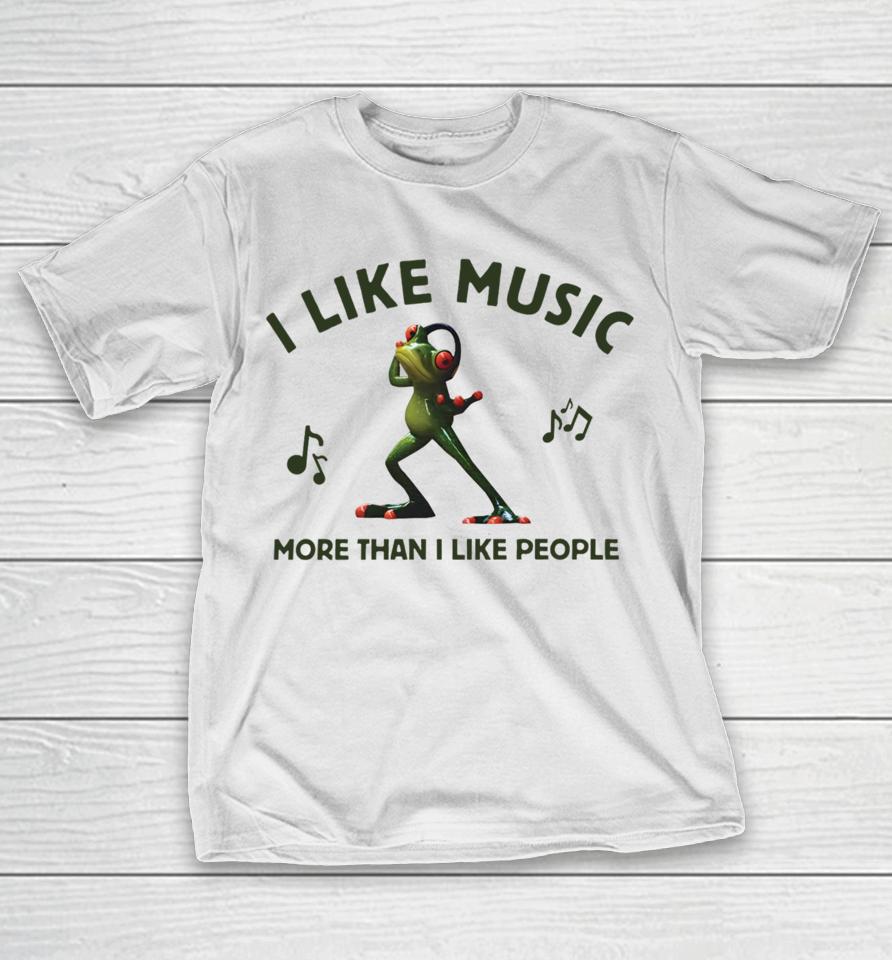 Wackyprint I Like Music More Than I Like People T-Shirt
