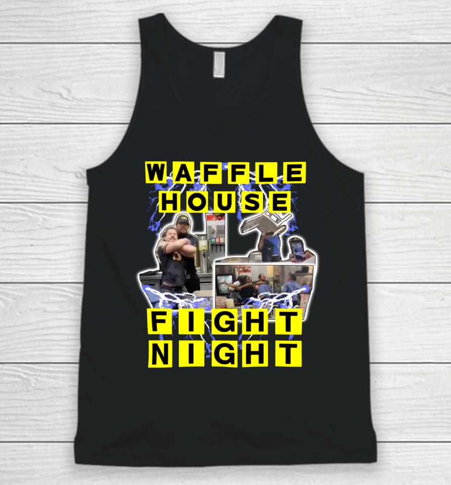 Waffle House Fight Night Unisex Tank Top