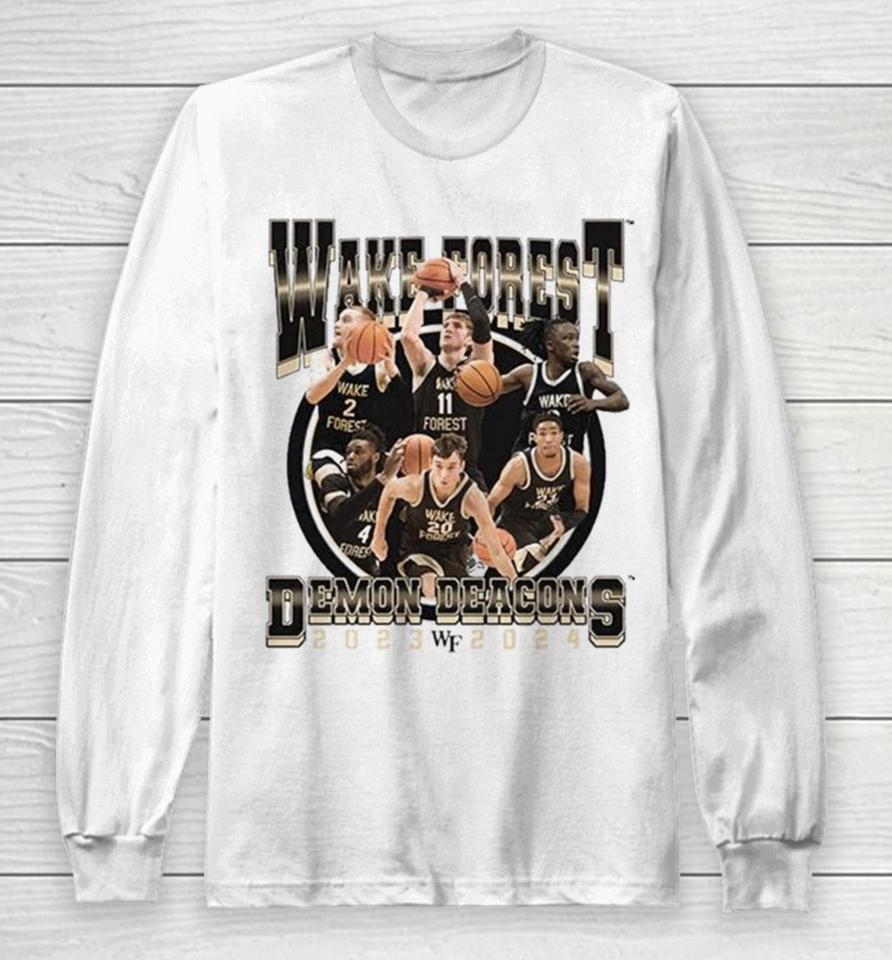 Wake Forest Demon Deacons 2024 Ncaa Men’s Basketball 2023 – 2024 Post Season Long Sleeve T-Shirt