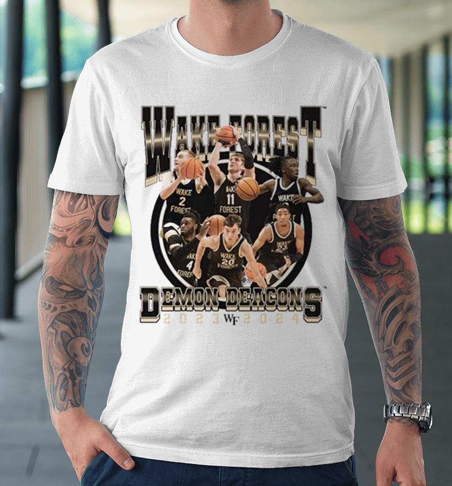 Wake Forest Demon Deacons 2024 Ncaa Men’s Basketball 2023 – 2024 Post Season Premium T-Shirt