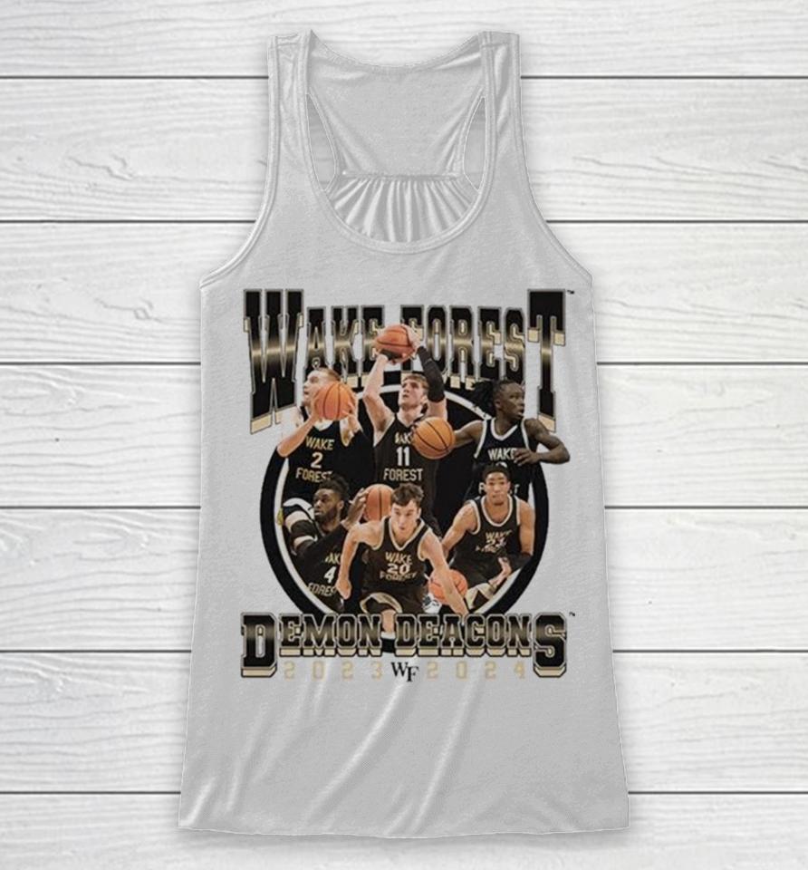 Wake Forest Demon Deacons 2024 Ncaa Men’s Basketball 2023 – 2024 Post Season Racerback Tank