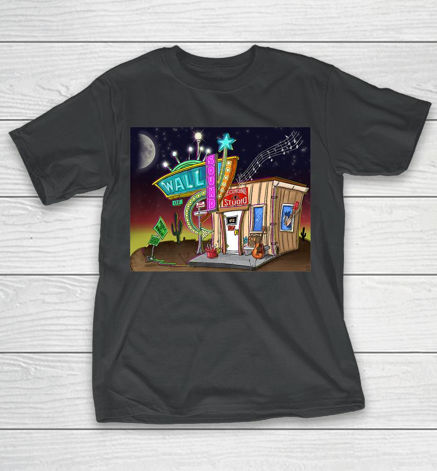 Wall Of Sound Cartoon Building T-Shirt