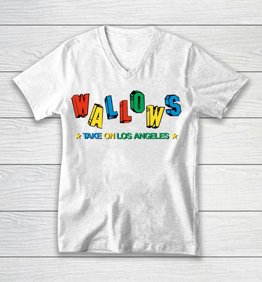 Wallows Merch Take On Los Angeles Unisex V-Neck T-Shirt