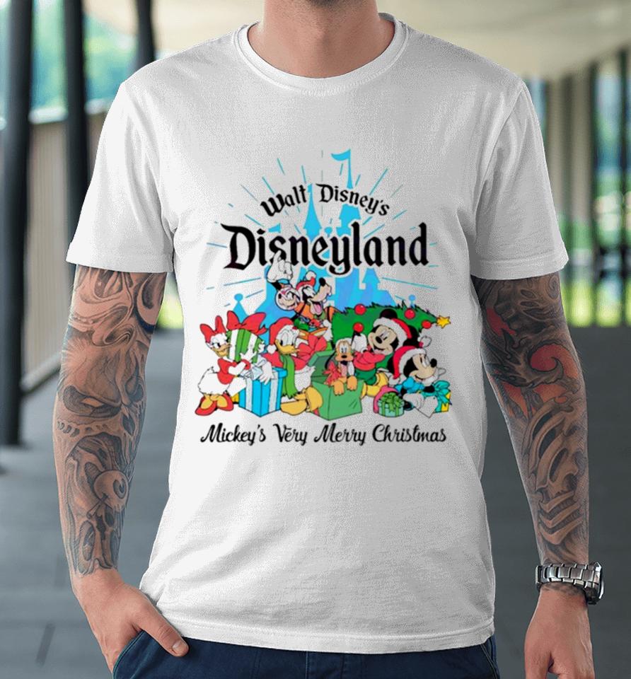 Walt Disney’s Disneyland Mickeys Very Merry Christmas Premium T-Shirt