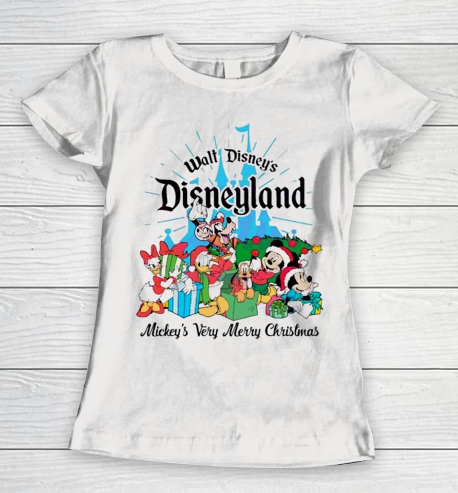 Walt Disney’s Disneyland Mickeys Very Merry Christmas Women T-Shirt
