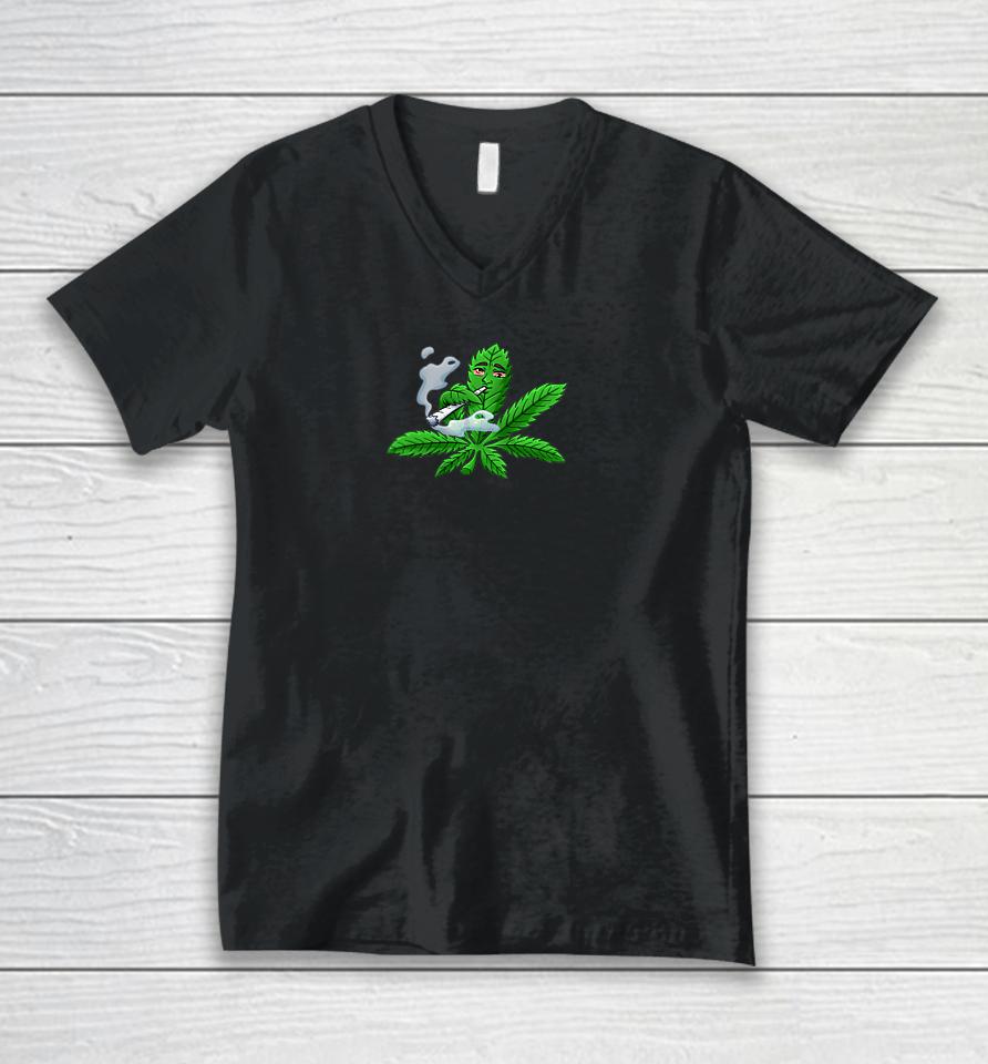 Wanna Get High Weed Unisex V-Neck T-Shirt