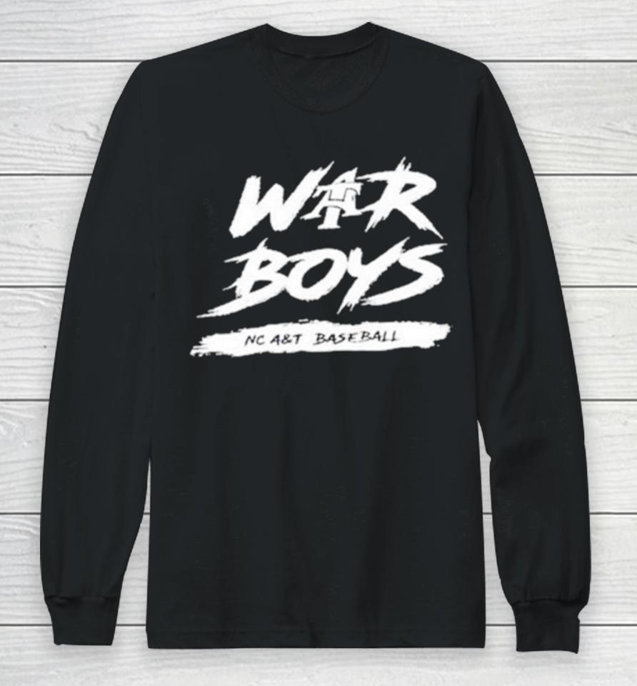 War Boys Nc A&Amp;T Baseball Long Sleeve T-Shirt