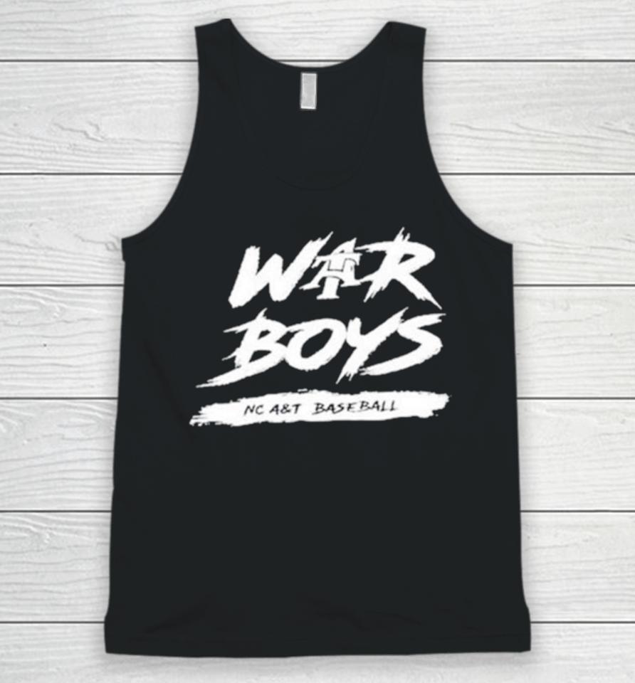 War Boys Nc A&Amp;T Baseball Unisex Tank Top