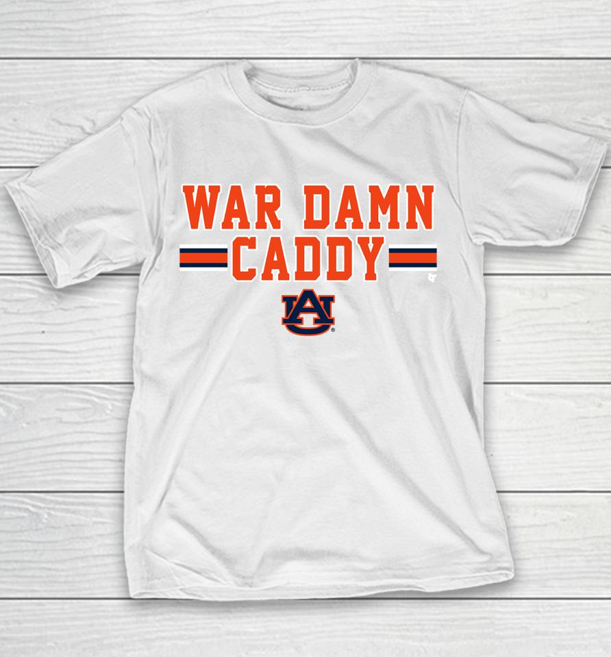 War Damn Caddy Auburn Tigers Logo Youth T-Shirt