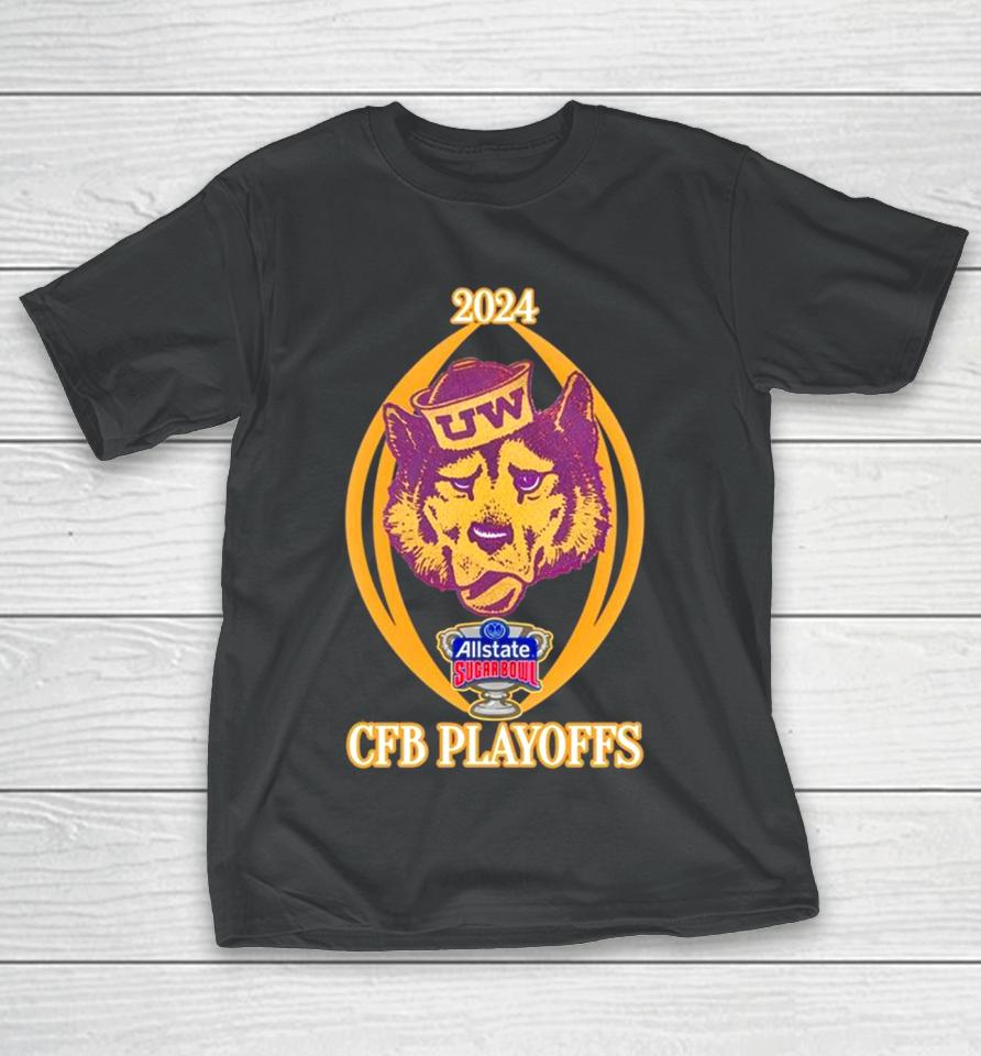 Washington Huskies 2024 Allstate Sugar Bowl Cfb Playoffs T-Shirt