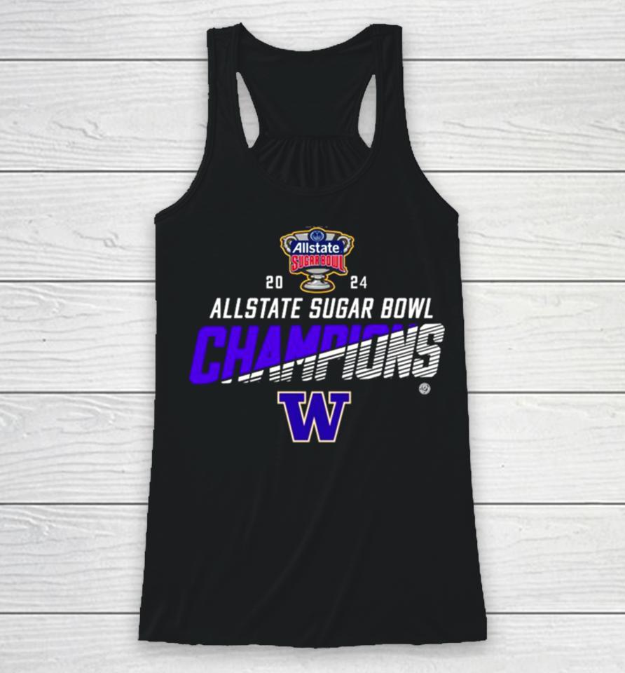 Washington Huskies 2024 Allstate Sugar Bowl Champions Racerback Tank