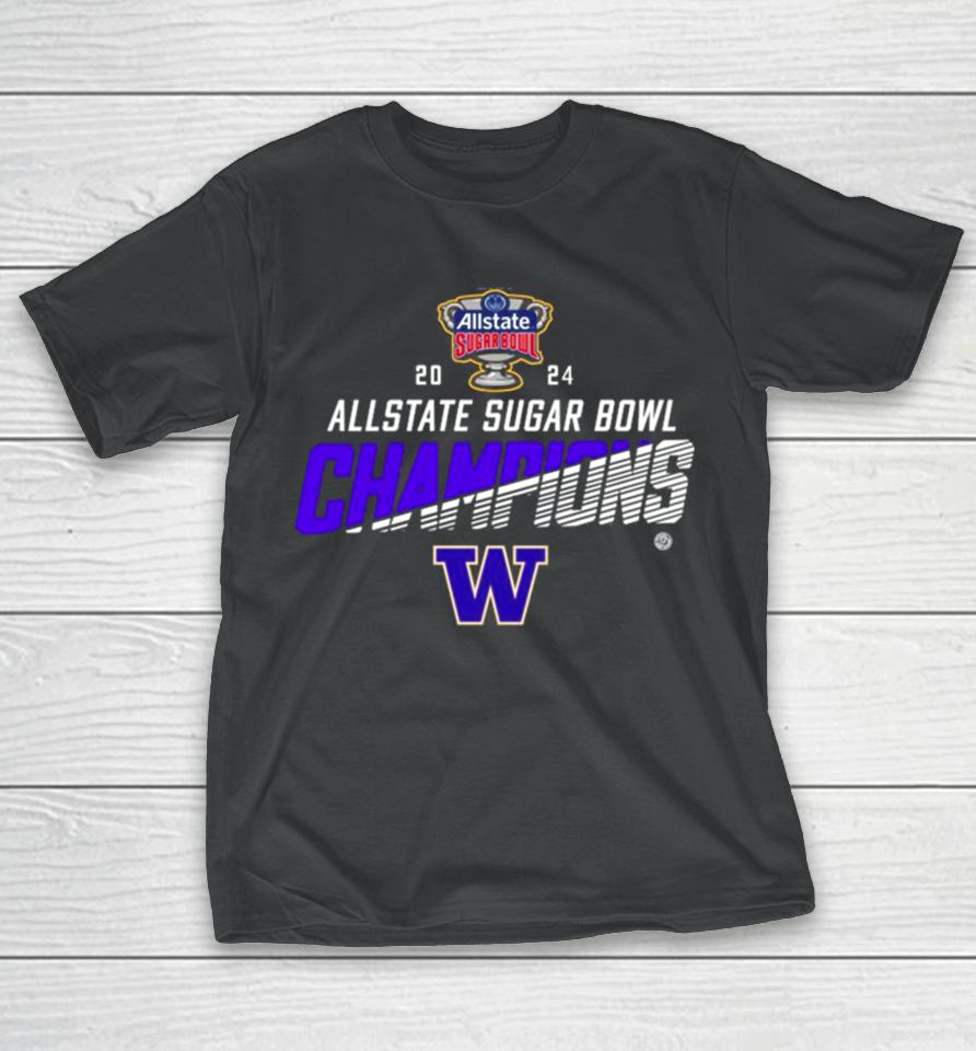 Washington Huskies 2024 Allstate Sugar Bowl Champions T-Shirt