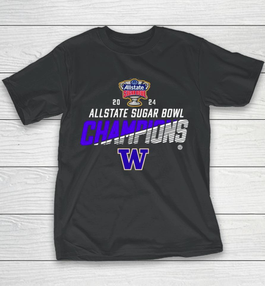 Washington Huskies 2024 Allstate Sugar Bowl Champions Youth T-Shirt