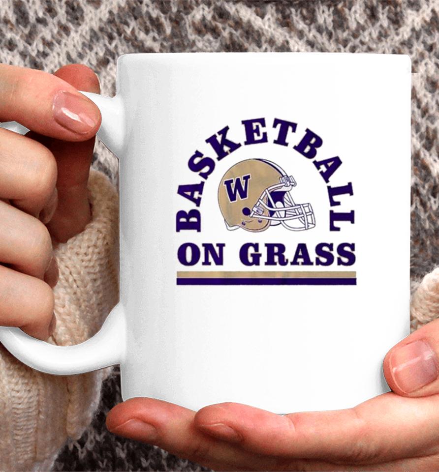 Washington Huskies Football Basketball On Grass 2024 Coffee Mug