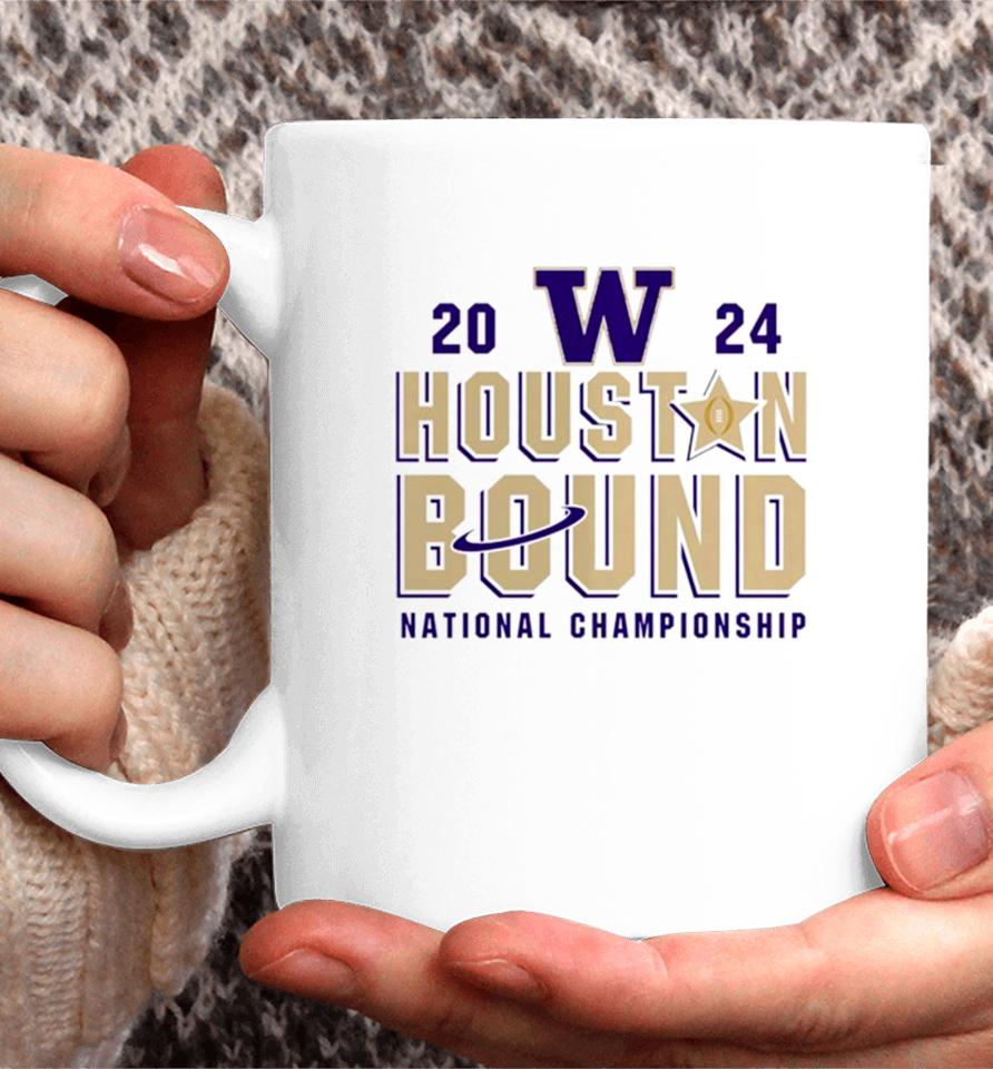 Washington Huskies Houston Bound College Football Playoff 2024 National Championship Coffee Mug