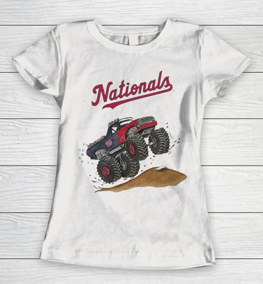 Washington Nationals Monster Truck Mlb Women T-Shirt