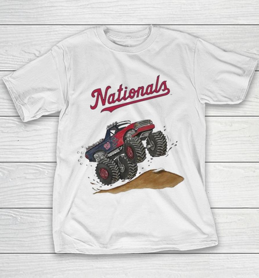 Washington Nationals Monster Truck Mlb Youth T-Shirt