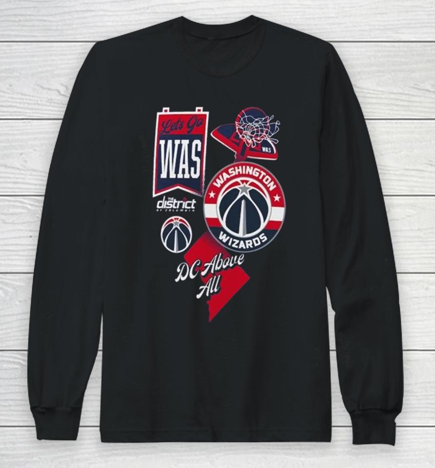 Washington Wizards Split Zone Dc Above All Long Sleeve T-Shirt