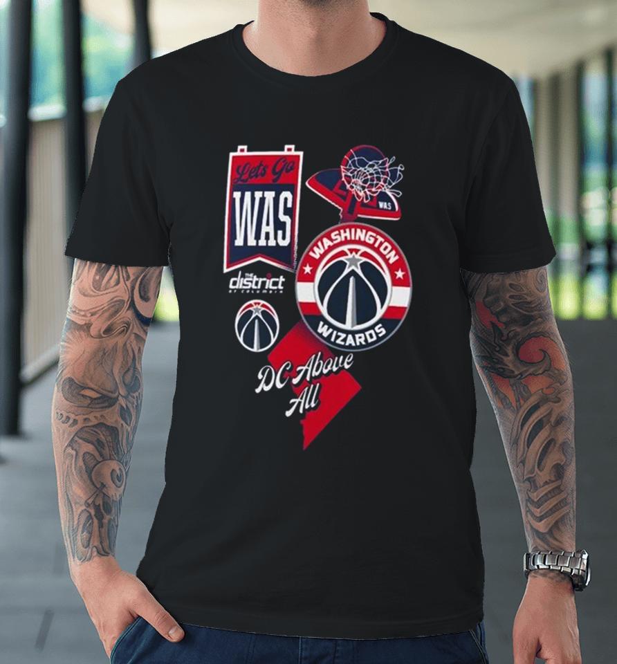 Washington Wizards Split Zone Dc Above All Premium T-Shirt