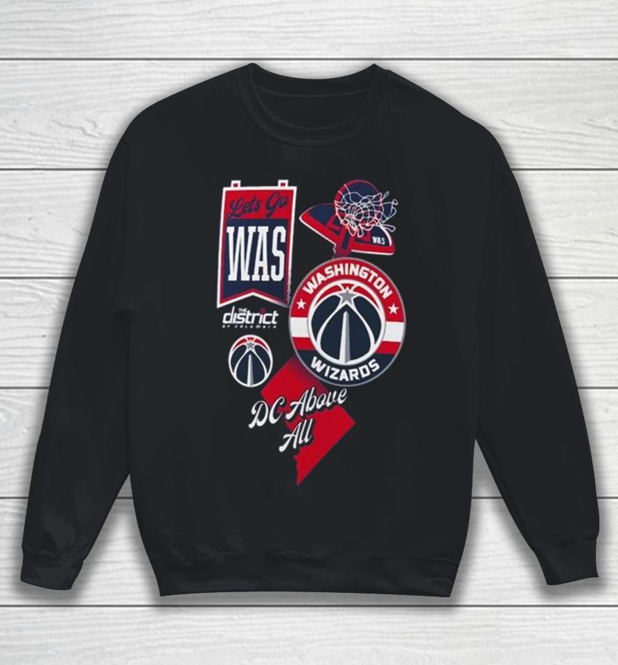 Washington Wizards Split Zone Dc Above All Sweatshirt