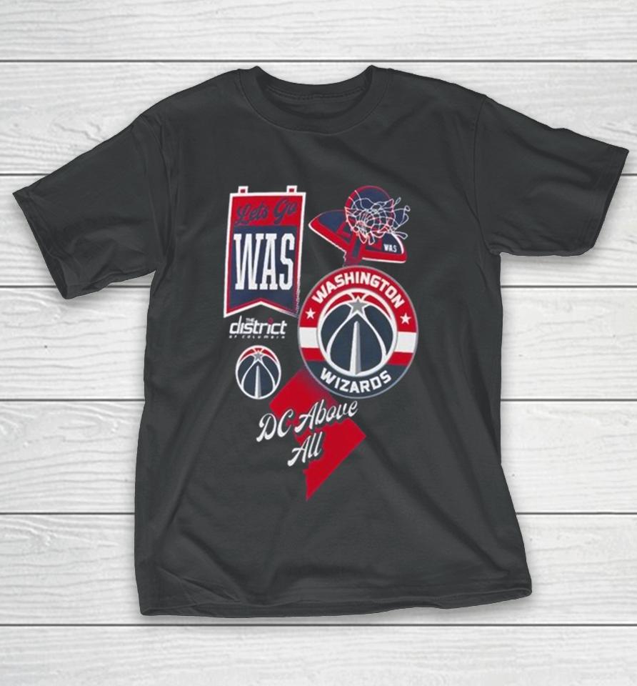 Washington Wizards Split Zone Dc Above All T-Shirt