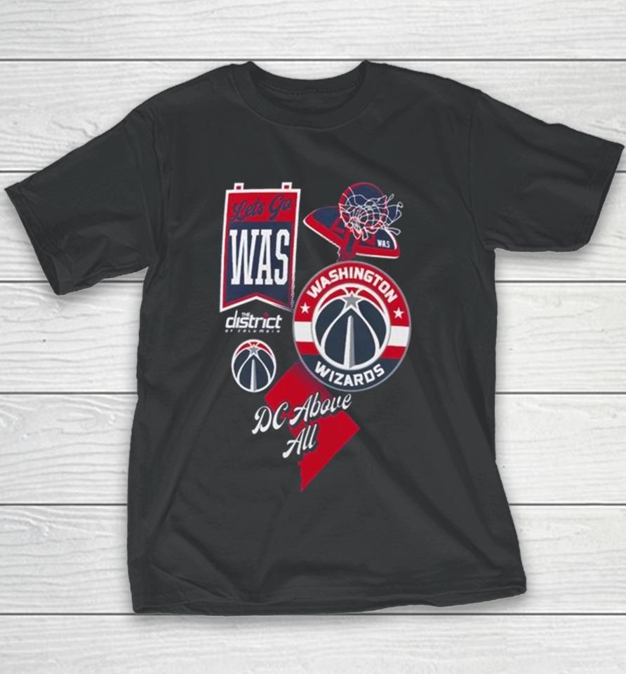 Washington Wizards Split Zone Dc Above All Youth T-Shirt