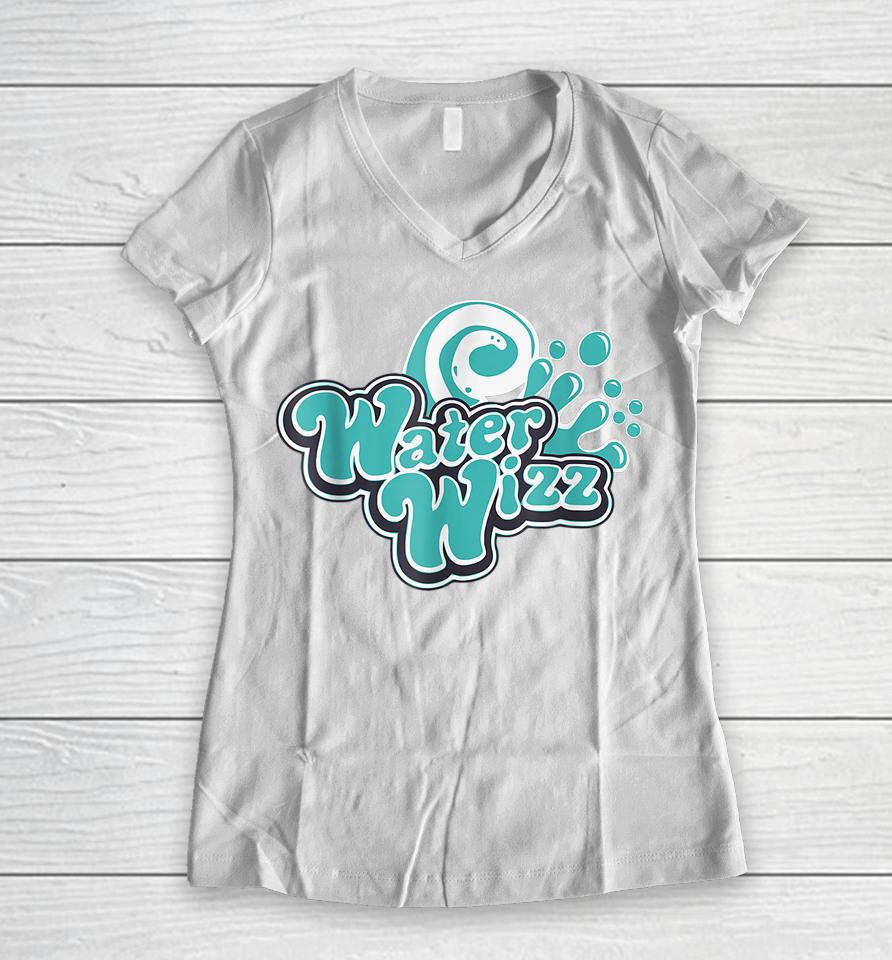 Water Wizz Funny Holidays Vacation Women V-Neck T-Shirt
