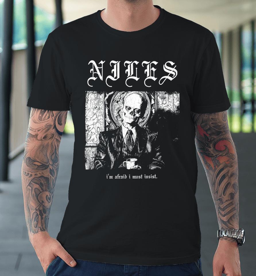 Waveygoodsco Store Niles Crane Death Metal Hardcore Premium T-Shirt