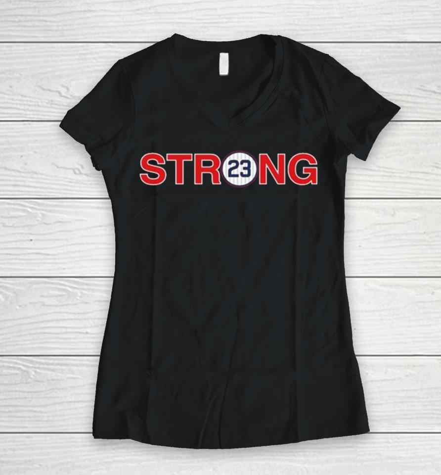 We Are All Ryno Strong Women V-Neck T-Shirt