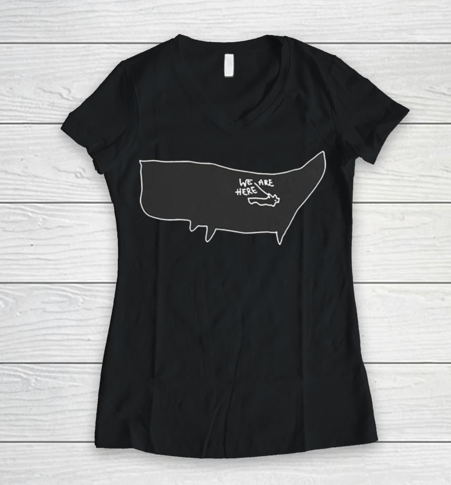 We Are Here Shop Ryan Hall Women V-Neck T-Shirt