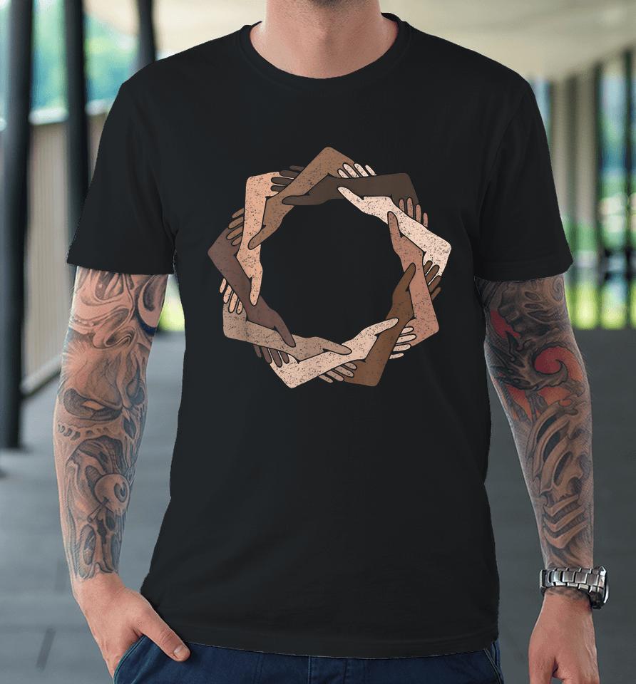 We Are One Human Family Nine Pointed Star Premium T-Shirt