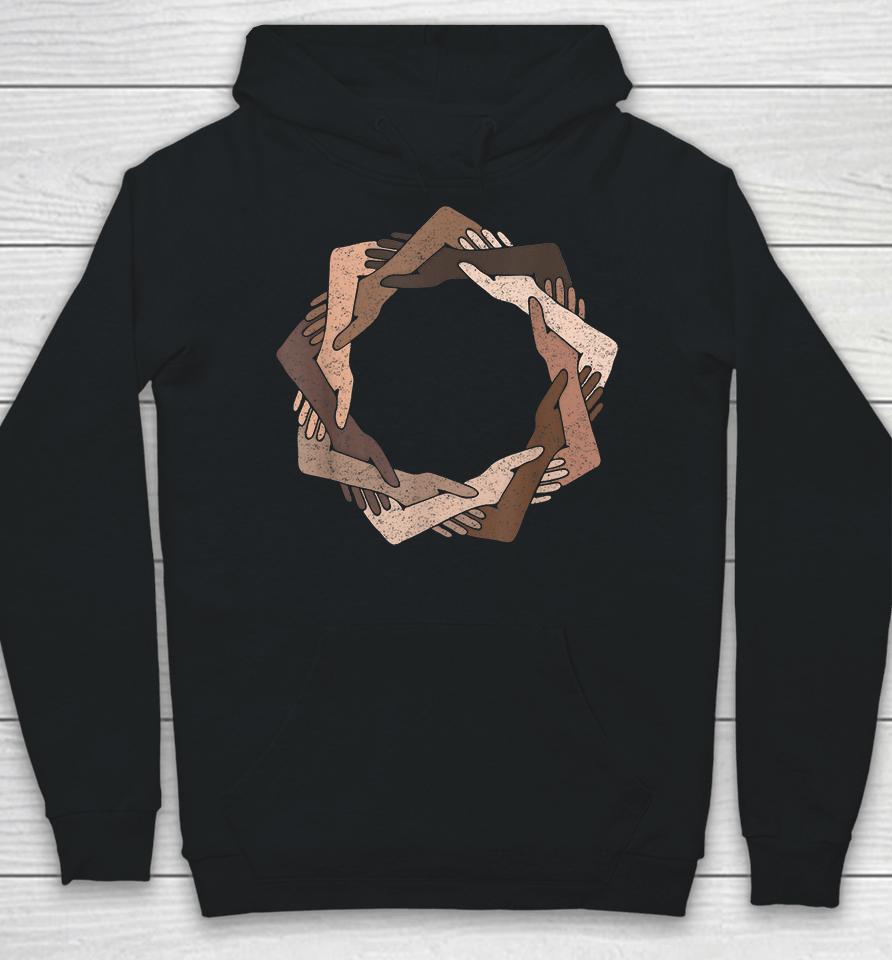 We Are One Human Family Nine Pointed Star Hoodie