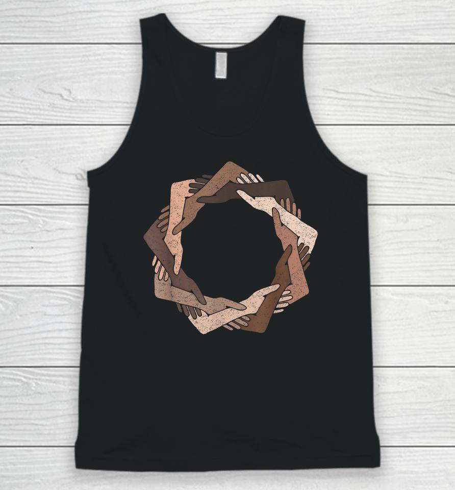 We Are One Human Family Nine Pointed Star Unisex Tank Top