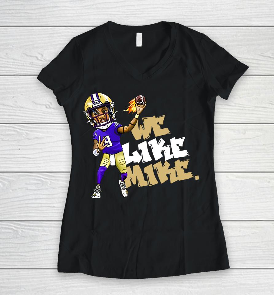 We Like Mike Women V-Neck T-Shirt