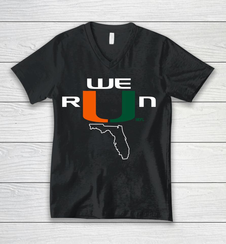 We Run Fl Unisex V-Neck T-Shirt